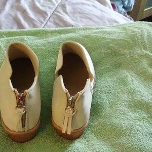 Unkown Shoes - Beautifully made winter white faux suede bootie Unkown Shoes - Beautifully made winter white faux suede bootie
